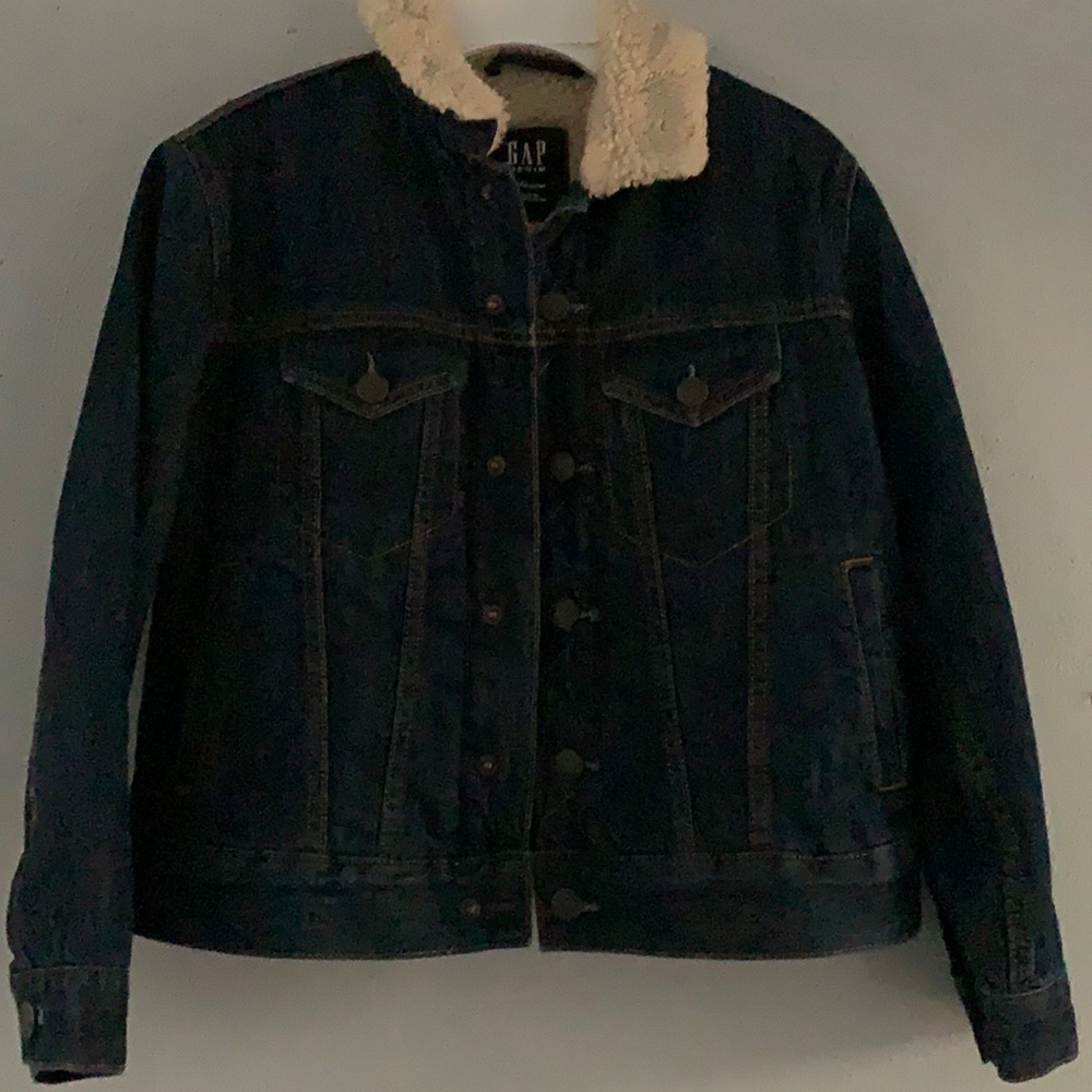 GAP Sherpa dark Denim jacket